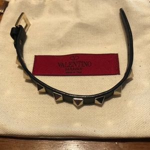Valentino rockstud leather bracelet